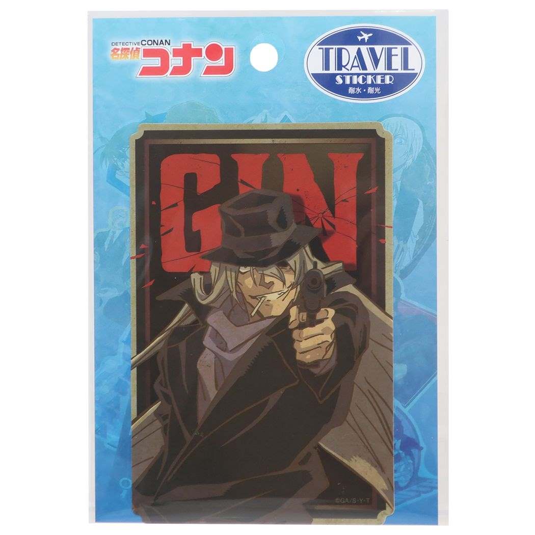 名探偵コナン グッズ ダイカットシール アニメキャラクター トラベルステッカー 3.ジン
