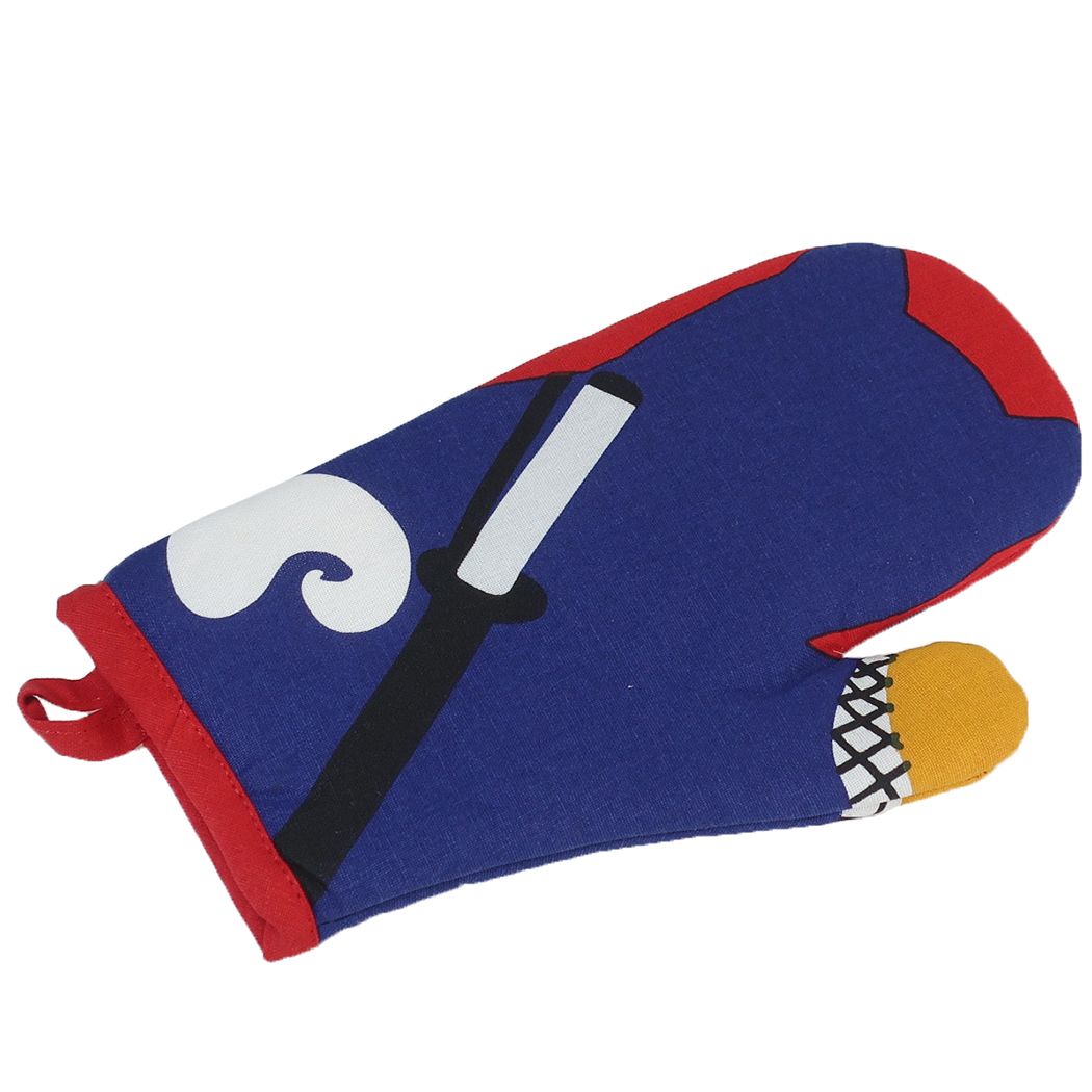 鍋つかみ ミトン しばたでござる レッド いぬ