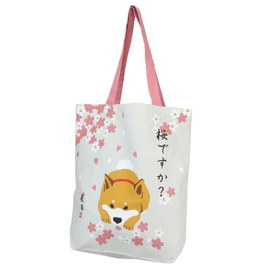 トートバッグ A4トート さくらですか ベージュ いぬ フレンズヒル