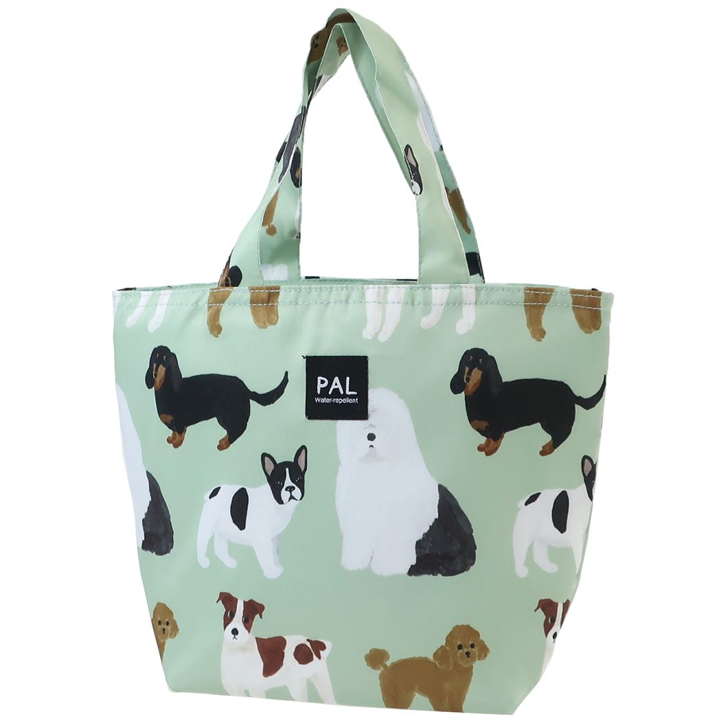 保冷ランチバッグ PAL パル 保温保冷ランチエコバッグ いぬ イヌダラケ グリーン