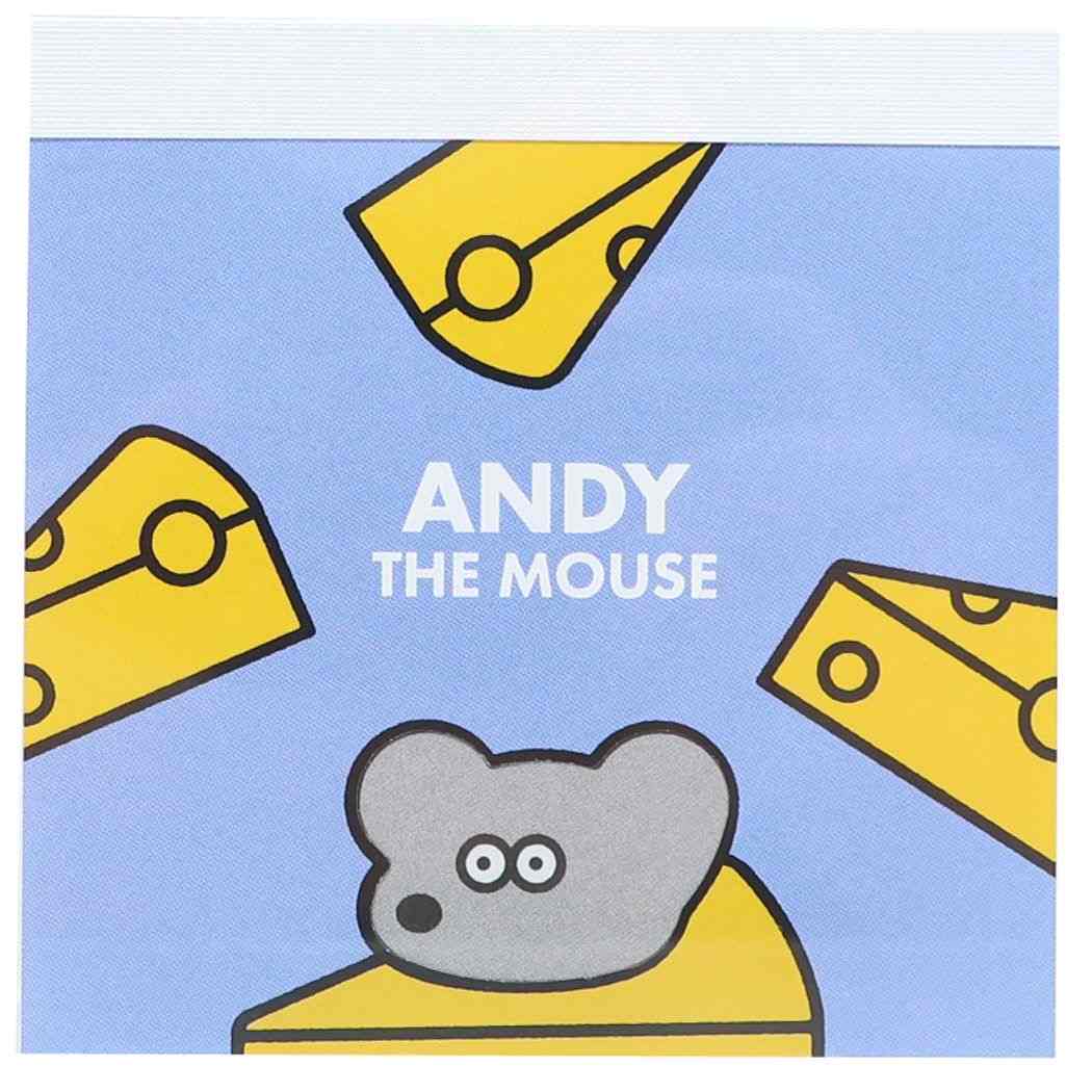 アンディ ANDY キャラクター メモ帳 窓あきクロスメモ CHEESE プレゼント 男の子 女の子 ギフト