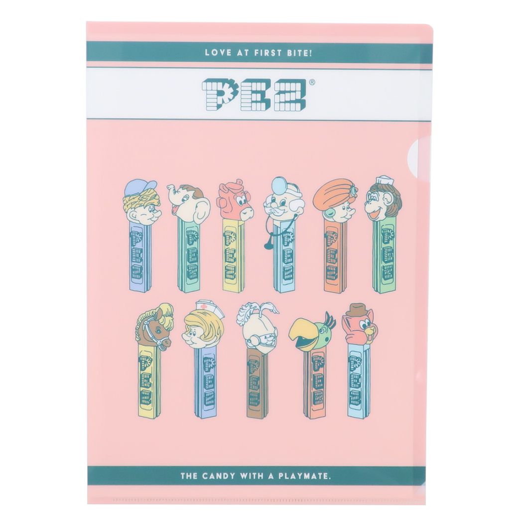 A4シングルクリアファイル PEZ クリアフォルダー お菓子パッケージ フロンティア STAND UP 新入学