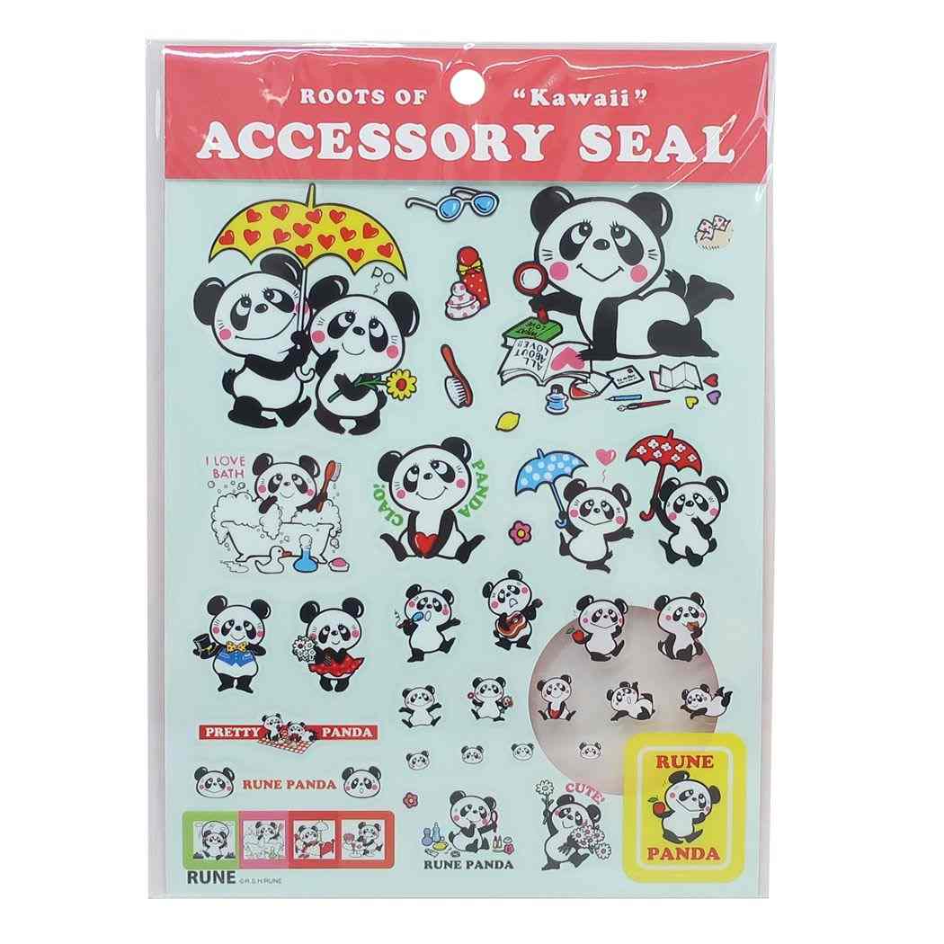 内藤ルネ グッズ シールシート キャラクター アクセサリーシール ルネパンダ