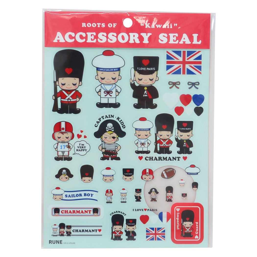 内藤ルネ グッズ シールシート キャラクター アクセサリーシール シャルマントリオ