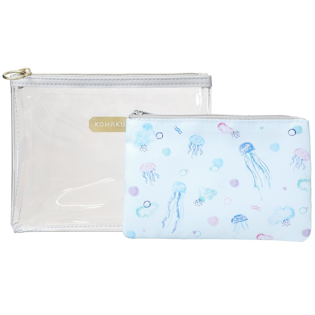 コスメポーチ コハク KOHAKU トウメイセットポーチ jellyfish 小物入れ プレゼント 男の子 女の子 ギフト