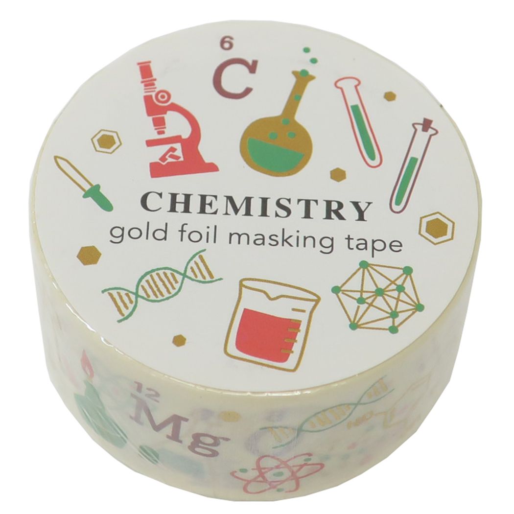 マスキングテープ STUDY HOLIC 20mm金箔マステ 化学 Green Flash プレゼント 男の子 女の子 ギフト