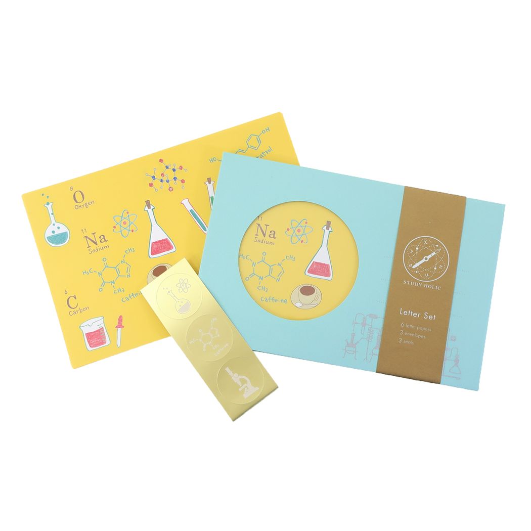 レターセット STUDY HOLIC 手紙セット 化学 便箋&封筒