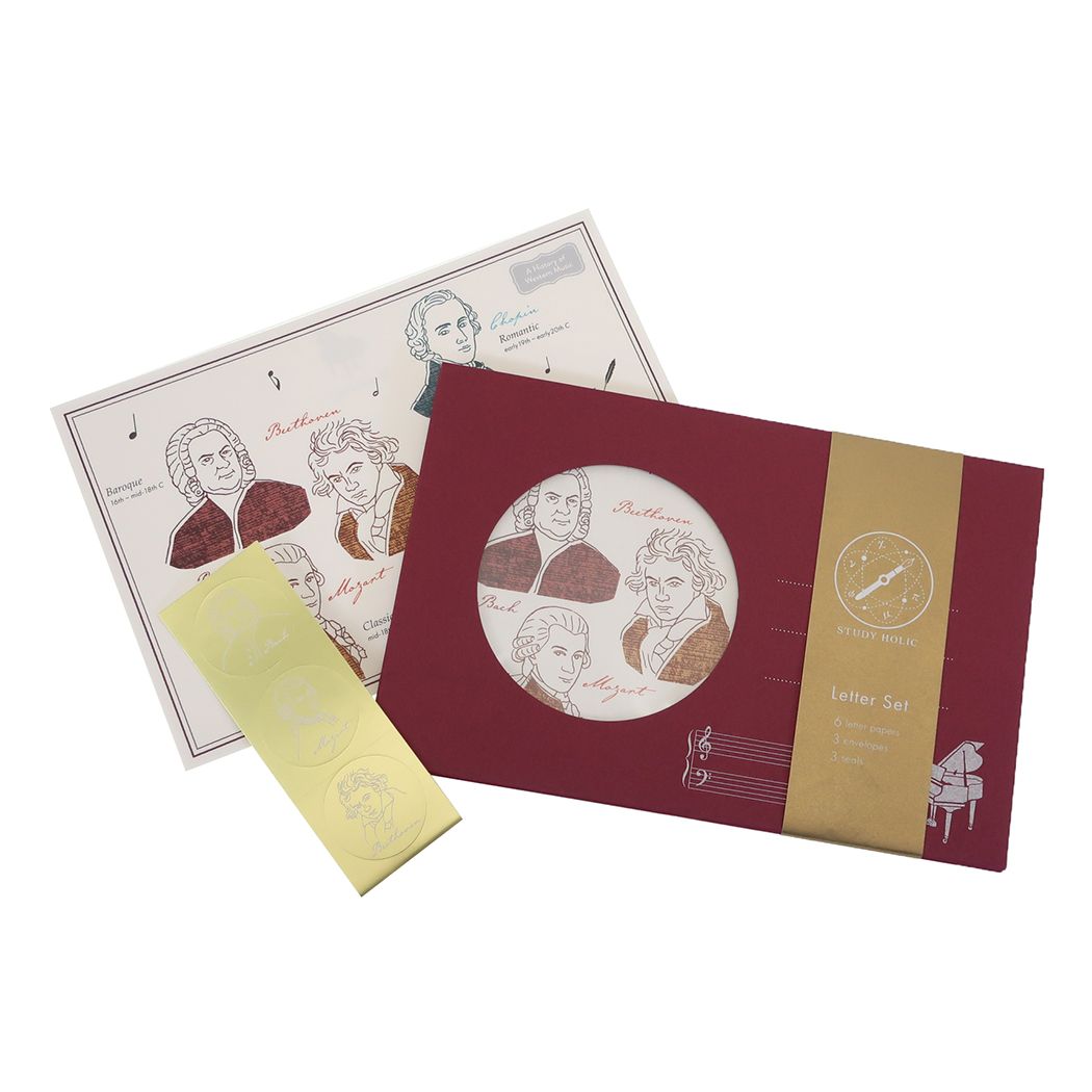 レターセット STUDY HOLIC 手紙セット 音楽学 Green Flash