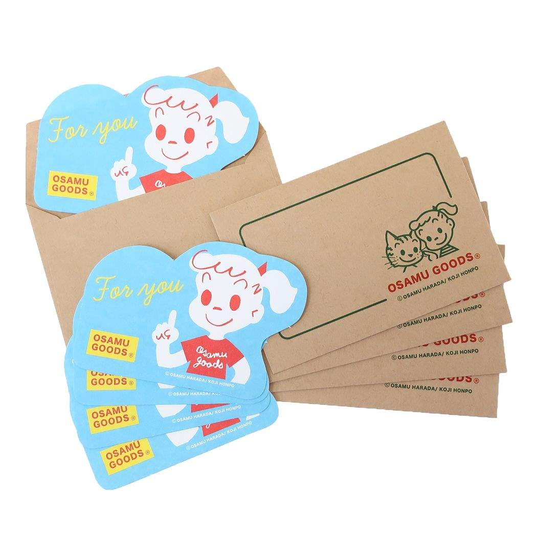 オサムグッズ ネームカード 5枚セット Osamu Goods ミニメッセージカード キャラクター ジル
