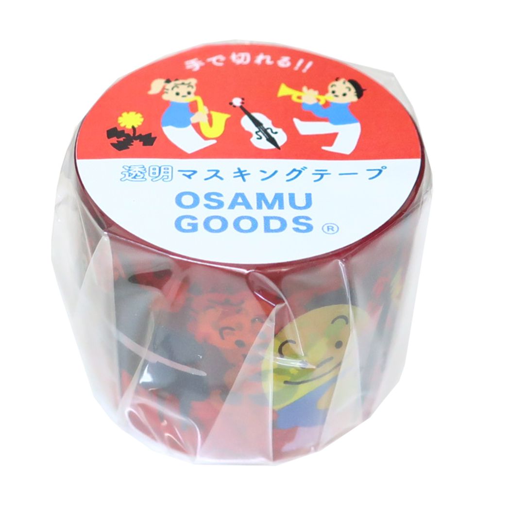 オサムグッズ 透明マスキングテープ30 30mmマステ マスキングテープ 音楽 Osamu Goods キャラクター