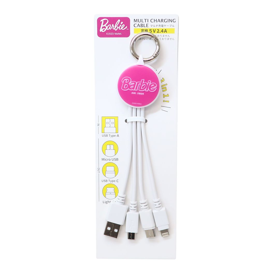 バービー グッズ 充電ケーブル Barbie キャラクター