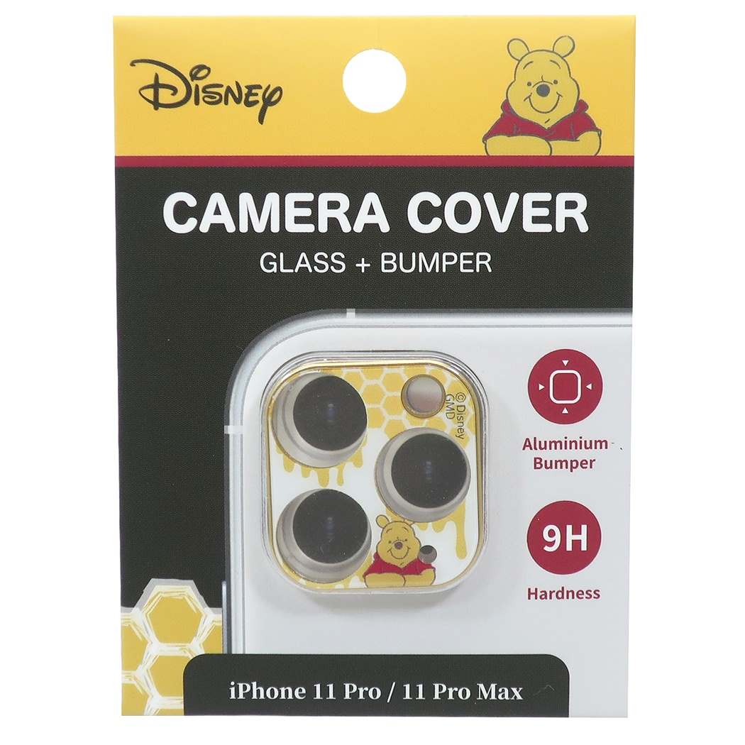 くまのプーさん iPhone 11 Pro/11 ProMax用アクセサリー アイフォン11プロ 11プロマックス用カメラカバー ディズニー グルマン