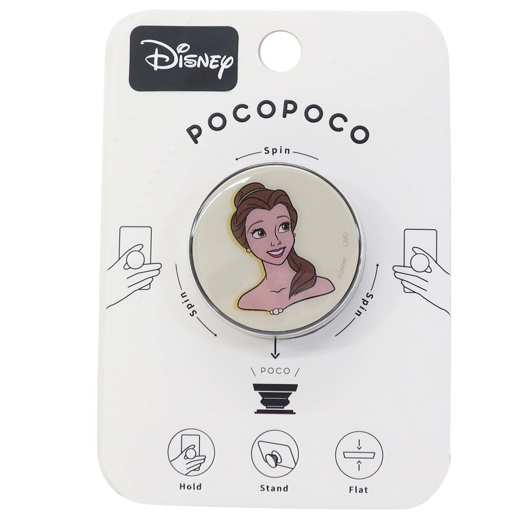 美女と野獣 ベル pocopoco スマホアクセ フェイス ディズニープリンセス グルマンディーズ スマホスタンド プレゼント 男の子