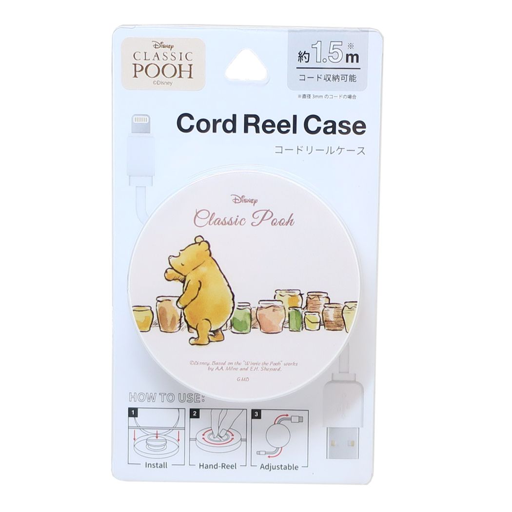 くまのプーさん ディズニー キャラクター スマホアクセ コードリールケース