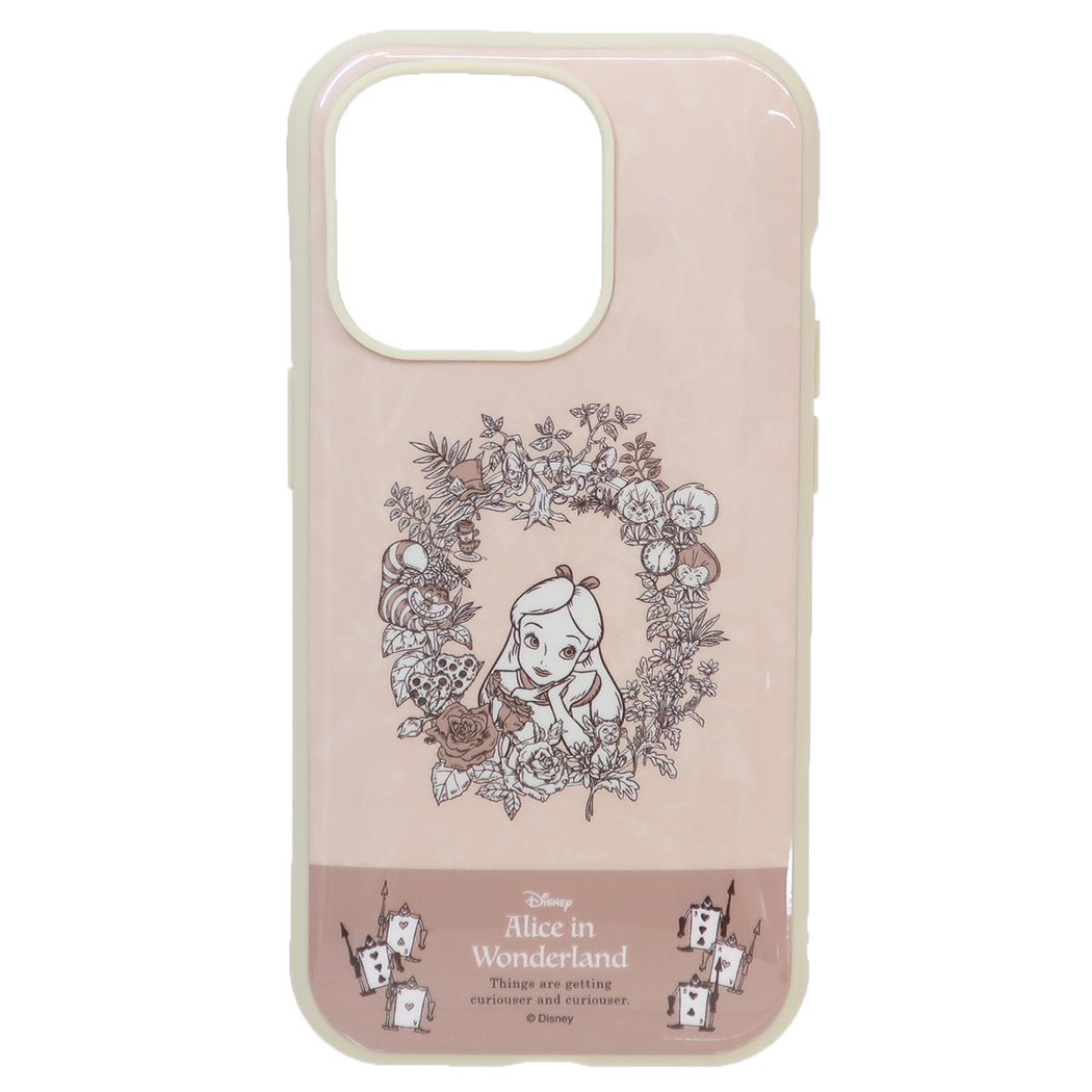 ふしぎの国のアリス アイフォン14プロ 13プロ プロテクトカバー llllfit iPhone14Pro 13Proケース ディズニー キャラクター