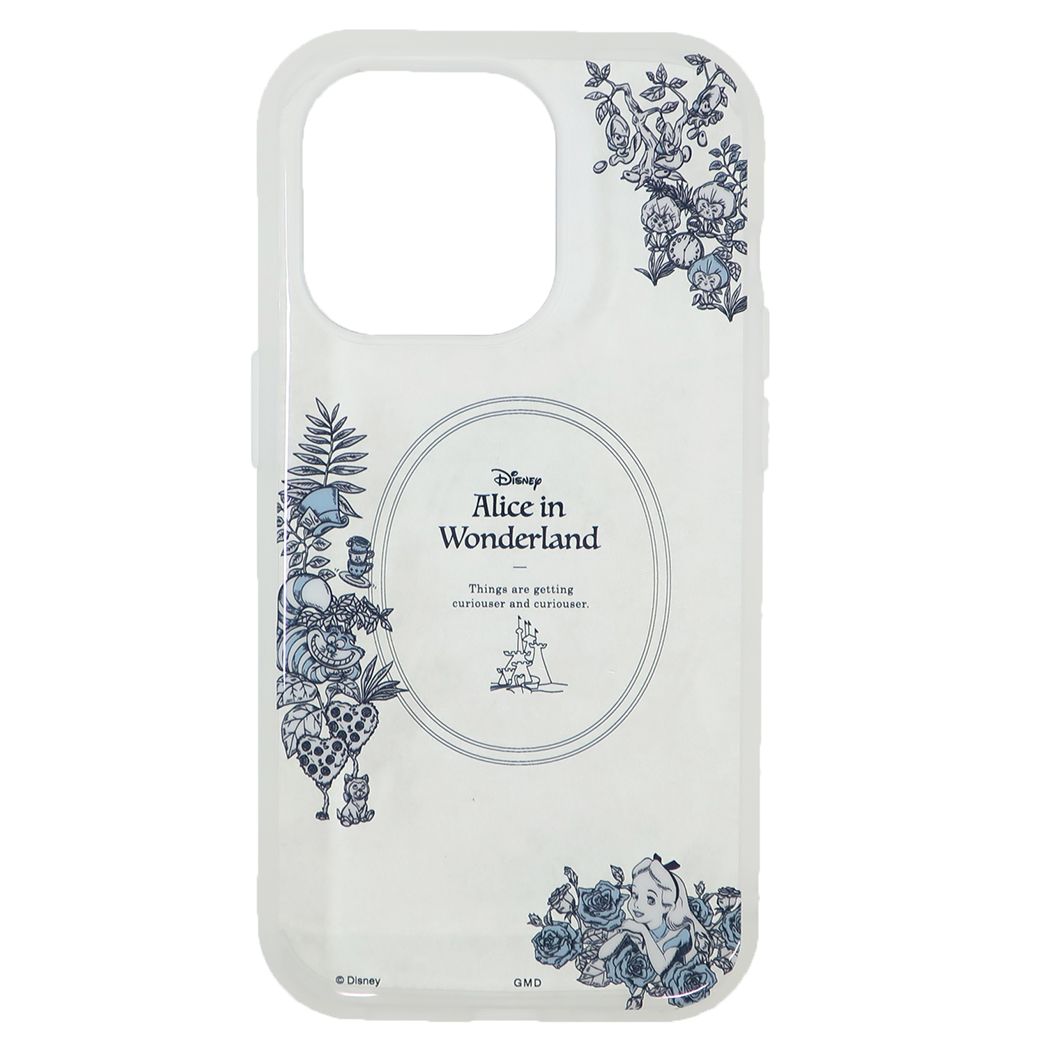 ふしぎの国のアリス アイフォン14プロ 13プロ プロテクトカバー llllfit Clear iPhone14Pro 13Proケース ディズニー