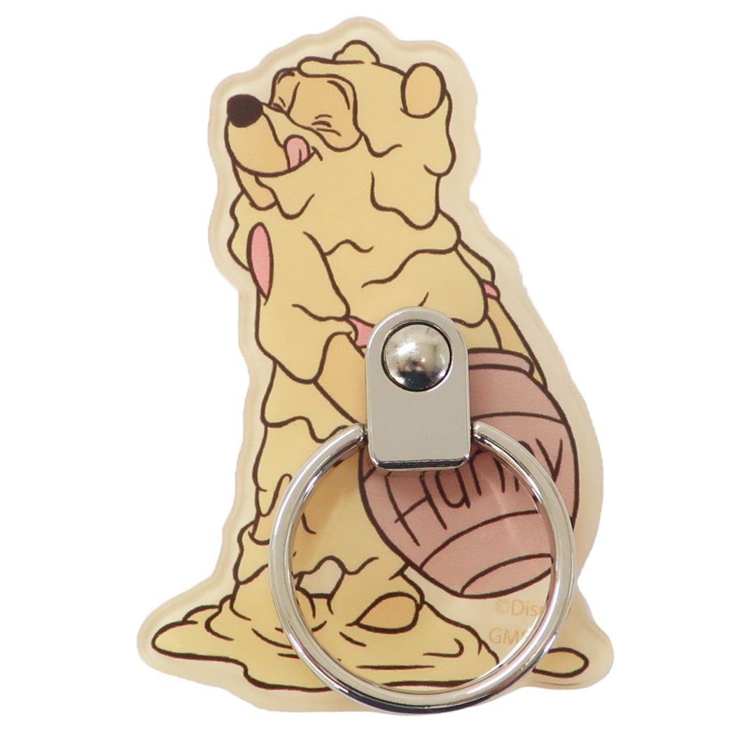 くまのプーさん グッズ スマホアクセ キャラクター ダイカットマルチリング はちみつ