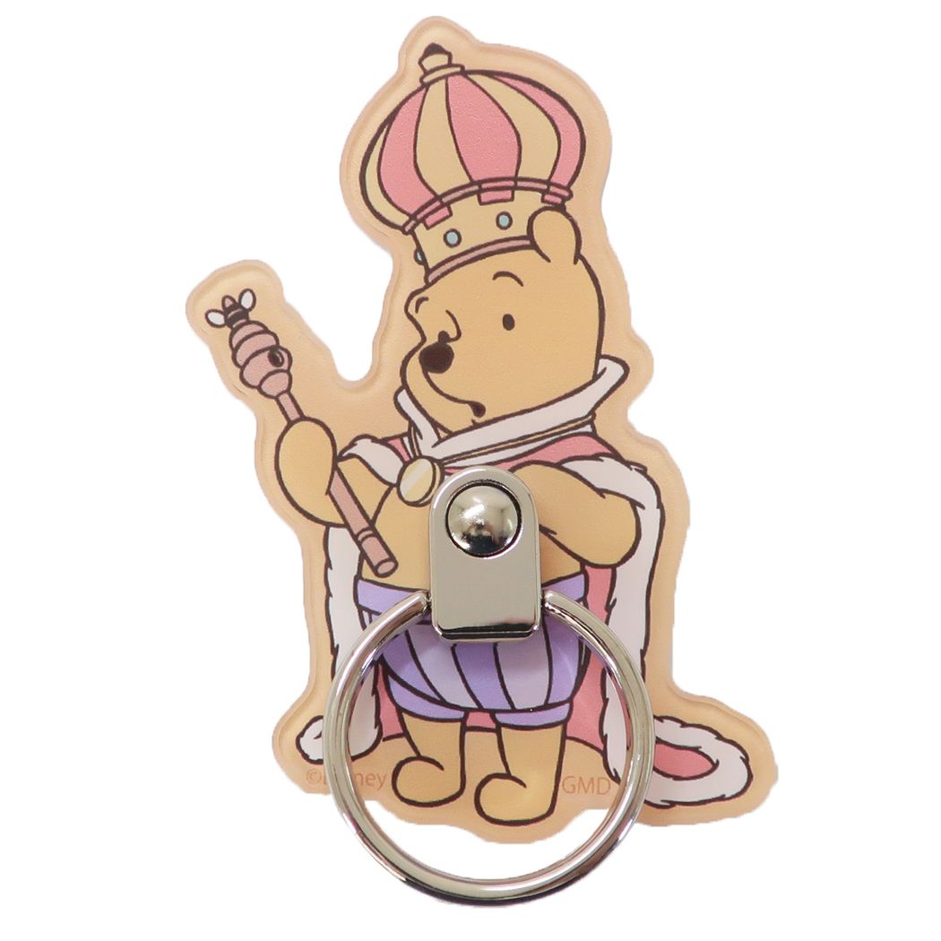くまのプーさん ダイカットマルチリング スマホアクセ おうさま ディズニー キャラクター