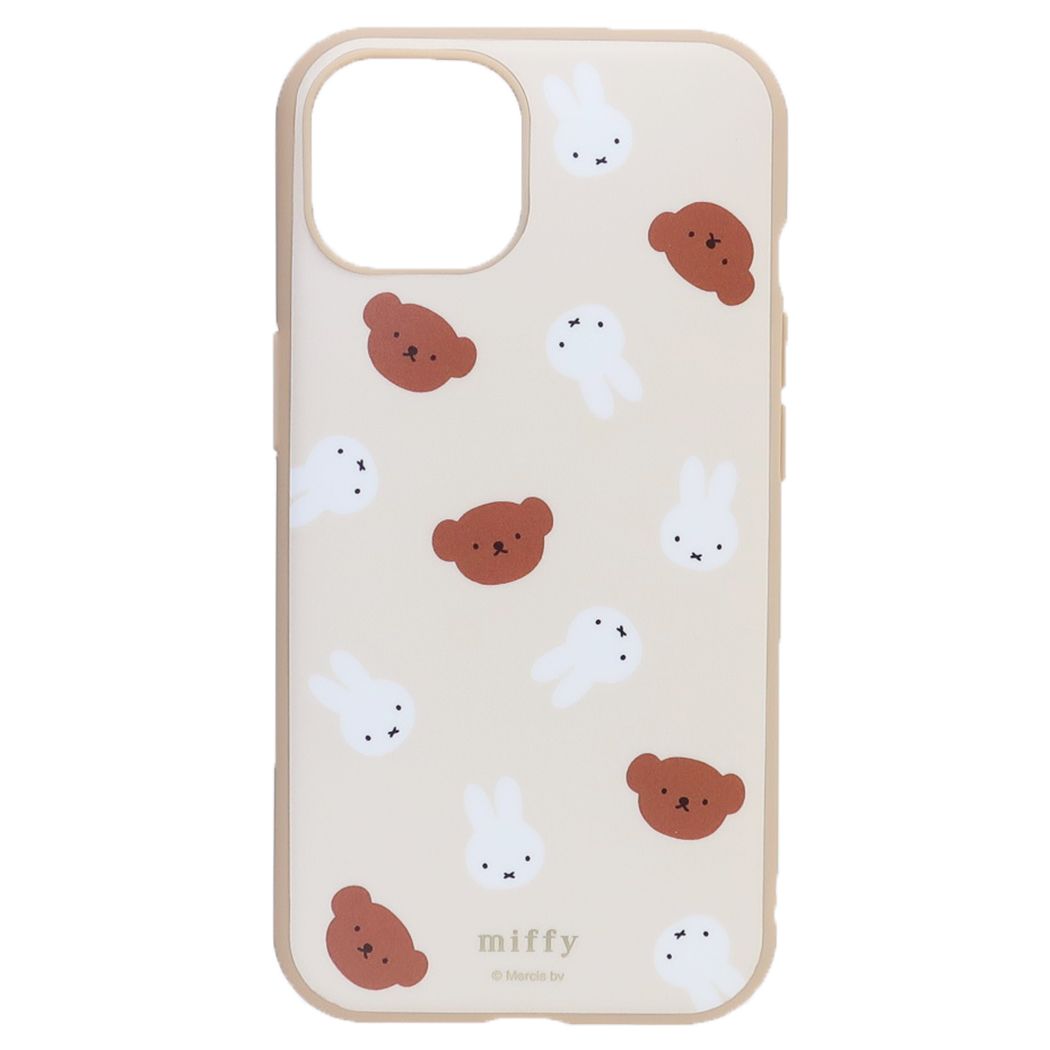 ミッフィー 絵本キャラクター iPhone14 13ケース アイフォン14 13 プロテクトカバー llllfit ミッフィー&ボリス ディックブルー