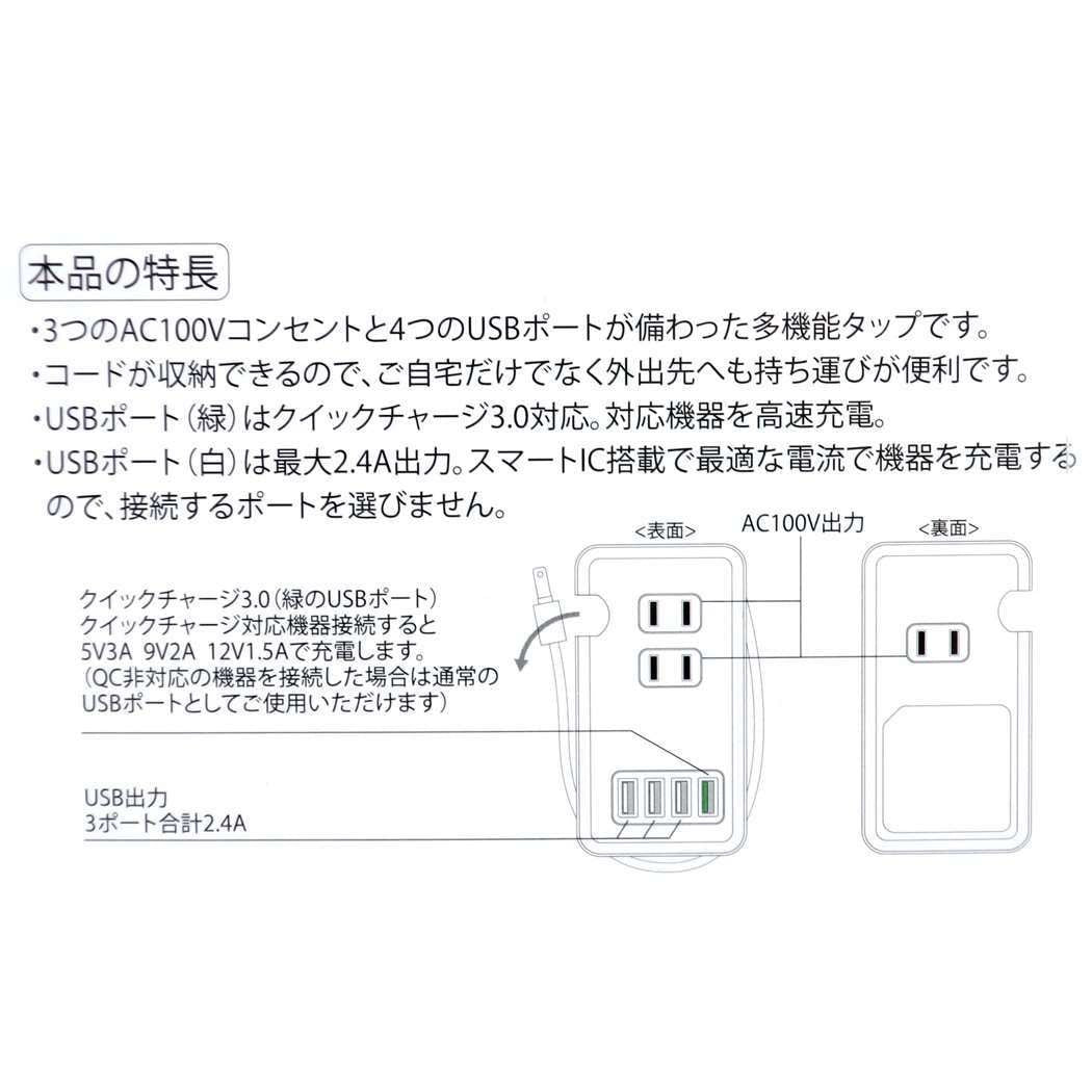 ミッフィー 電源タップ USBポート付きACタップ ミッフィー ディックブルーナ グルマンディーズ
