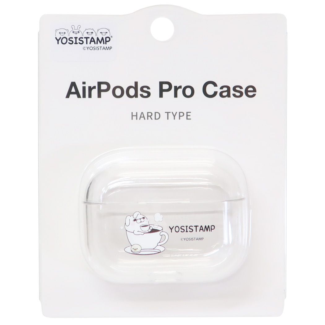 ヨッシースタンプ AirPods Pro ハードクリアカバー YOSISTAMP エアーポッズプロケース キャラクター コーヒー プレゼント
