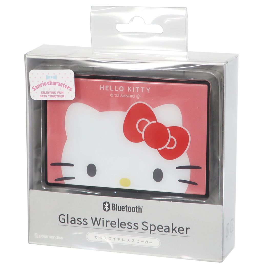 ハローキティ ガラス ワイヤレススピーカー サンリオ Bluetooth対応 スピーカー キャラクター プレゼント 男の子 女の子 ギ