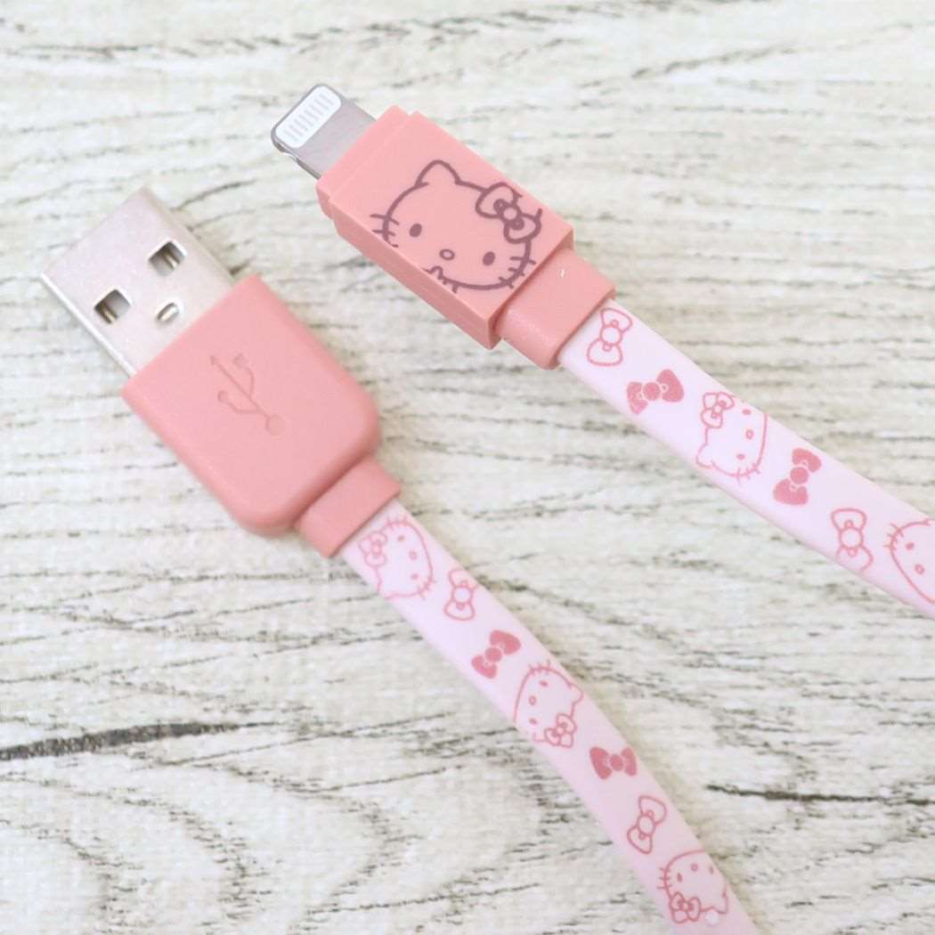 ハローキティ USB Lightning 対応 同期&充電ケーブル ライトニングケーブル1.2m サンリオ 充電ケーブル キャラクター