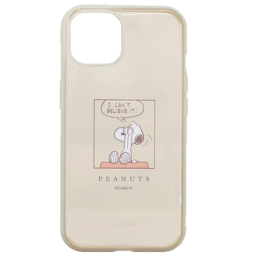 スヌーピー アイフォン14 13 プロテクトカバー llllfit Clear iPhone14 13ケース ドッグハウス ピーナッツ キャラクターク