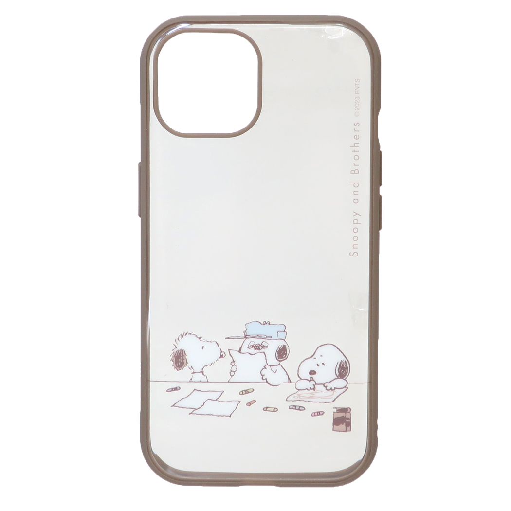 スヌーピー iPhone15 IIIIfit Clear 2023 iPhone 6.1 inch 2 LENS model/14/13対応ケース きょうだい iPhone15/14/13 ピーナッツ