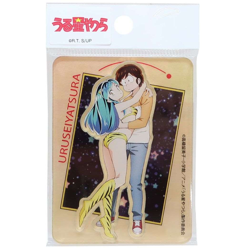 うる星やつら キャラスタムステッカーBIG アクリルシール ラム&あたる アニメキャラクター