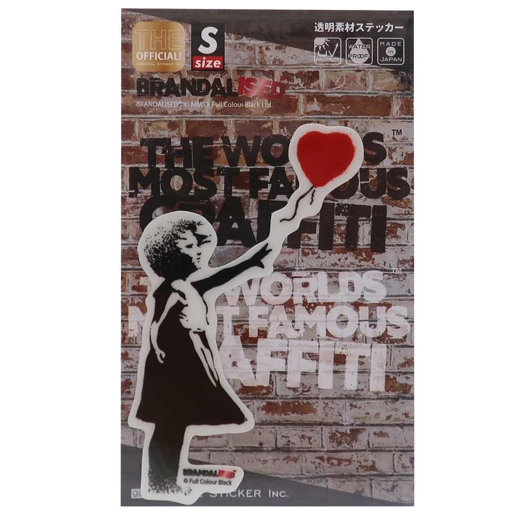 バンクシー ビッグ シール ダイカット クリア ステッカー Balloon Girl Banksy ゼネラルステッカー 耐水耐光仕様 プレゼ