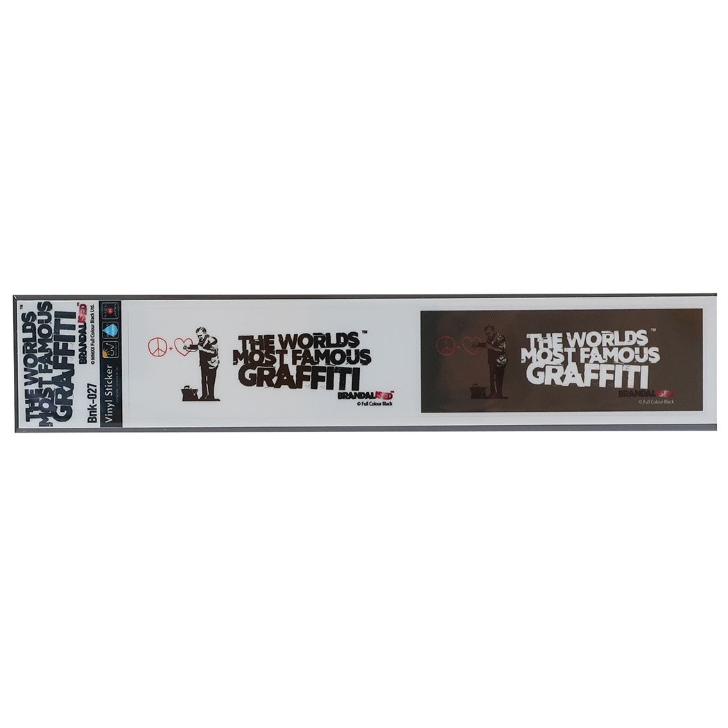 ミシン目カット 2pcs ステッカー バンクシー ビッグ シール Banksy SF Doctor 耐水耐光仕様 ART プレゼン