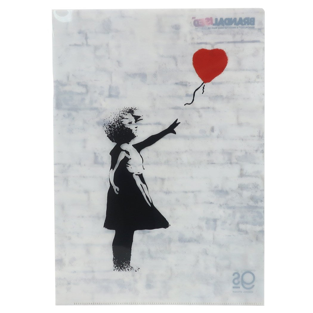 バンクシー A4 シングル クリアファイル ファイル Balloon Girl Banksy ゼネラルステッカー プレゼント 文具 コレクション おし