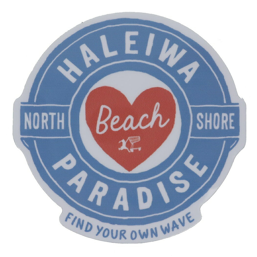 防水 ステッカー ハレイワ グッズ HALEIWA HAPPY MARKET ダイカット シール HHM-027 ゼネラルステッカー おしゃれクリスマ