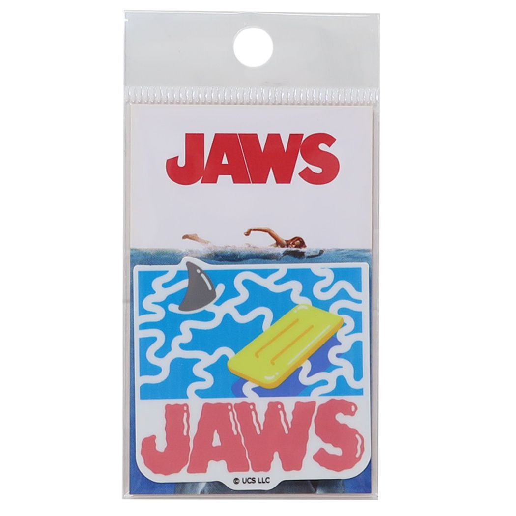 ジョーズ グッズ ビニールシール 映画キャラクター ダイカットミニステッカー JAWS 背びれ