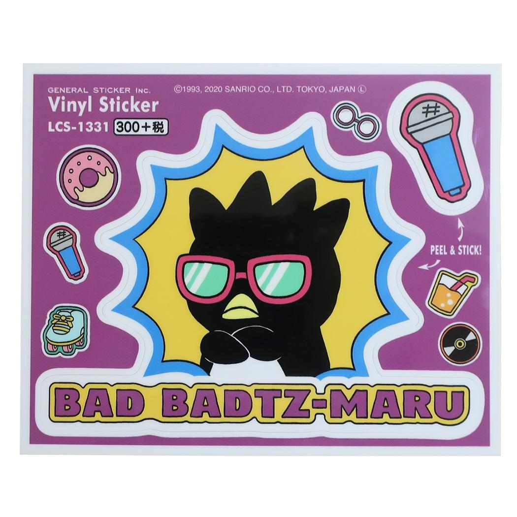 バッドばつ丸 ステッカー ハーフカット サンリオ ゼネラルステッカー DECOシール かわいい プレゼント 男の子 女の子 ギフト