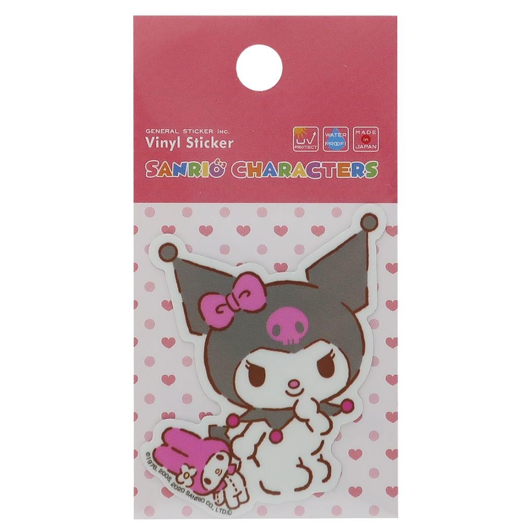 クロミ & マイメロディ グッズ ダイカット ミニステッカー ビニール シール ぬいぐるみ02 サンリオ キャラクター プレゼント 男