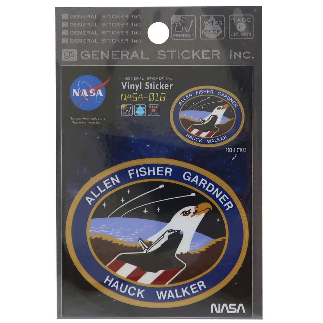 ビニール ステッカー グッズ ビッグ シール NASA ナサ018 オフィシャル プレゼント 男の子 女の子 ギフト