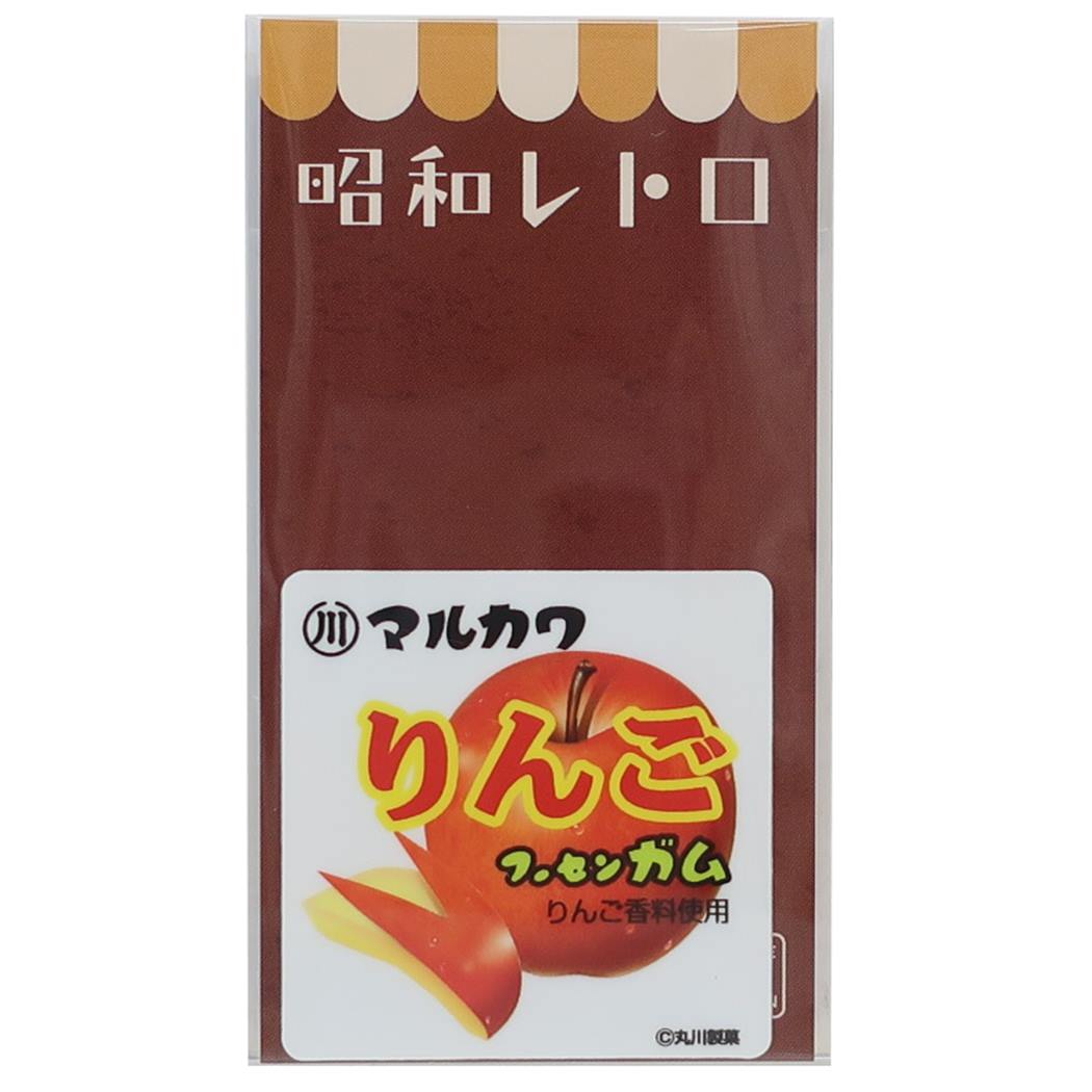 ミニシール 昭和レトロ駄菓子 ダイカットビニールステッカー りんごフーセンガム プレゼント 男の子 女の子 ギフト