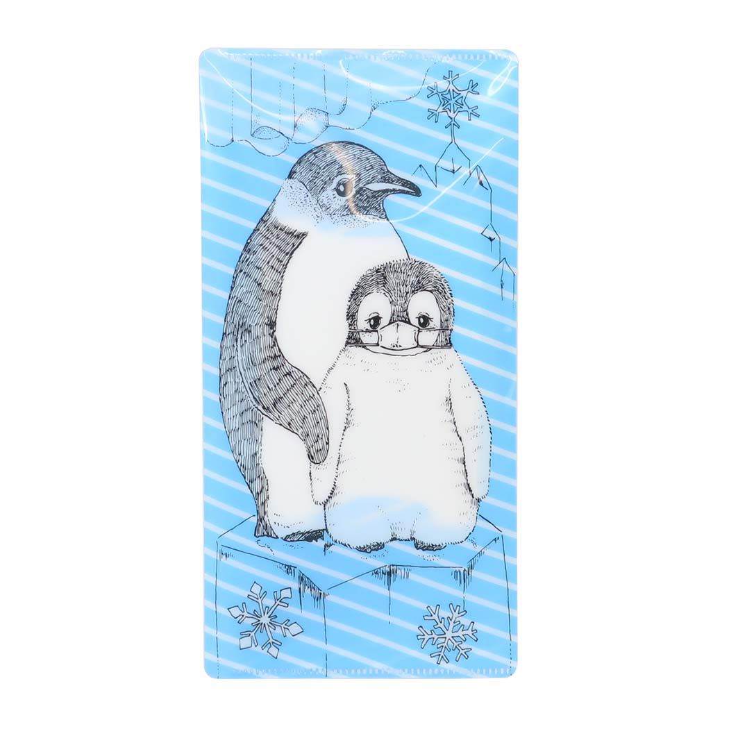 マスクケース いわさきゆうし マスク&ティッシュケース ペンギン ヒサゴ
