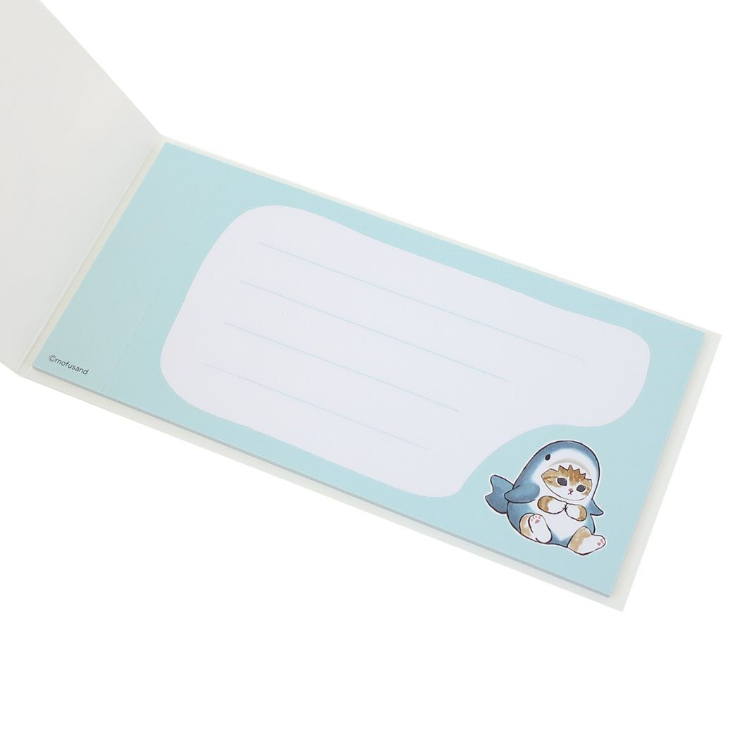 モフサンド mofusand キャラクター 付箋 一筆箋になるふせん サメにゃん