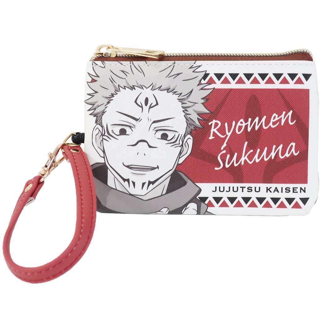 小銭入れ & 定期入れ 呪術廻戦 マルチリール パスケース 少年ジャンプ 両面宿儺 ICカードケース アニメキャラクター プレゼント