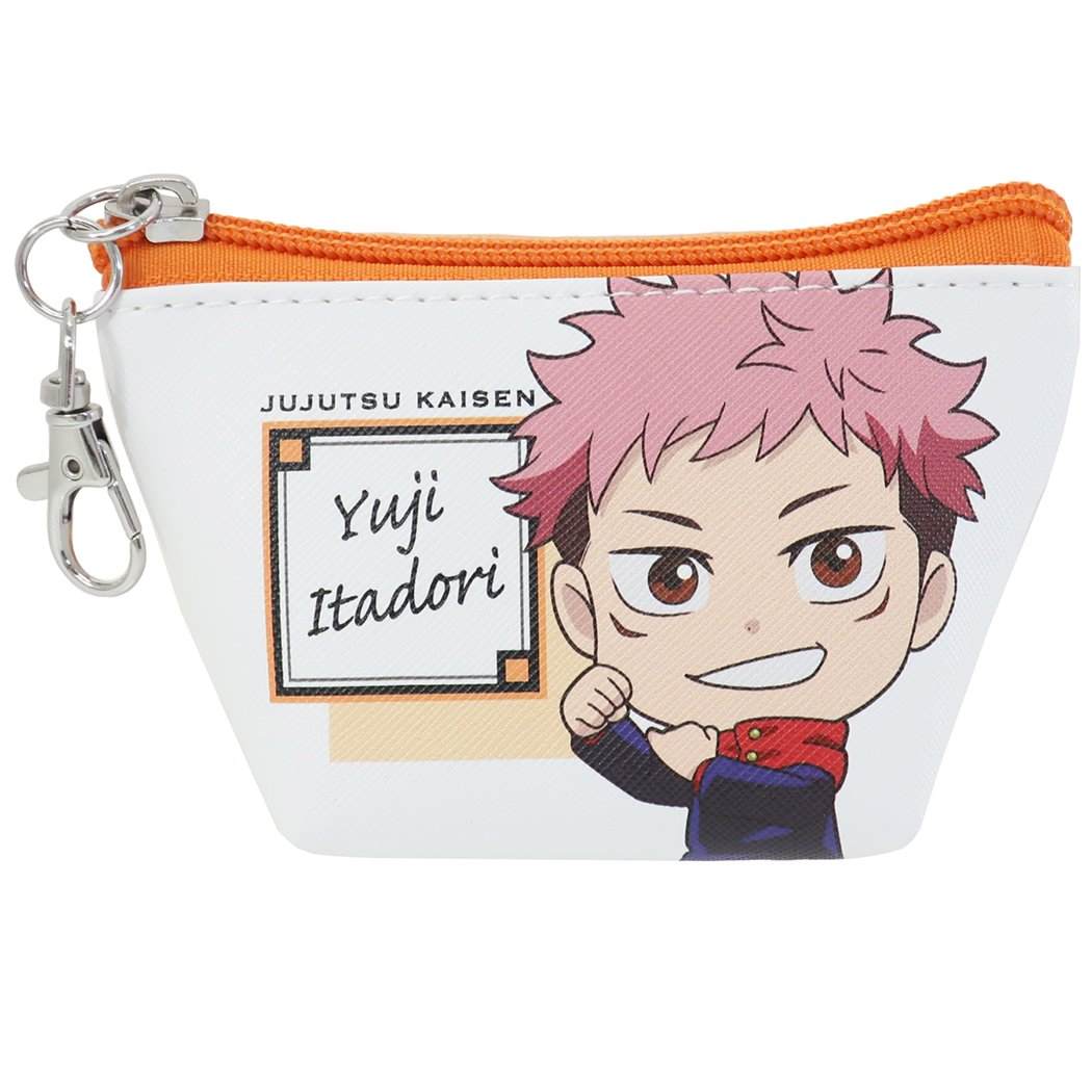 呪術廻戦 アニメキャラクター イヤフォンポーチ ミニポーチ 虎杖悠仁 少年ジャンプ グッズ プレゼント 男の子 女の子 ギフト