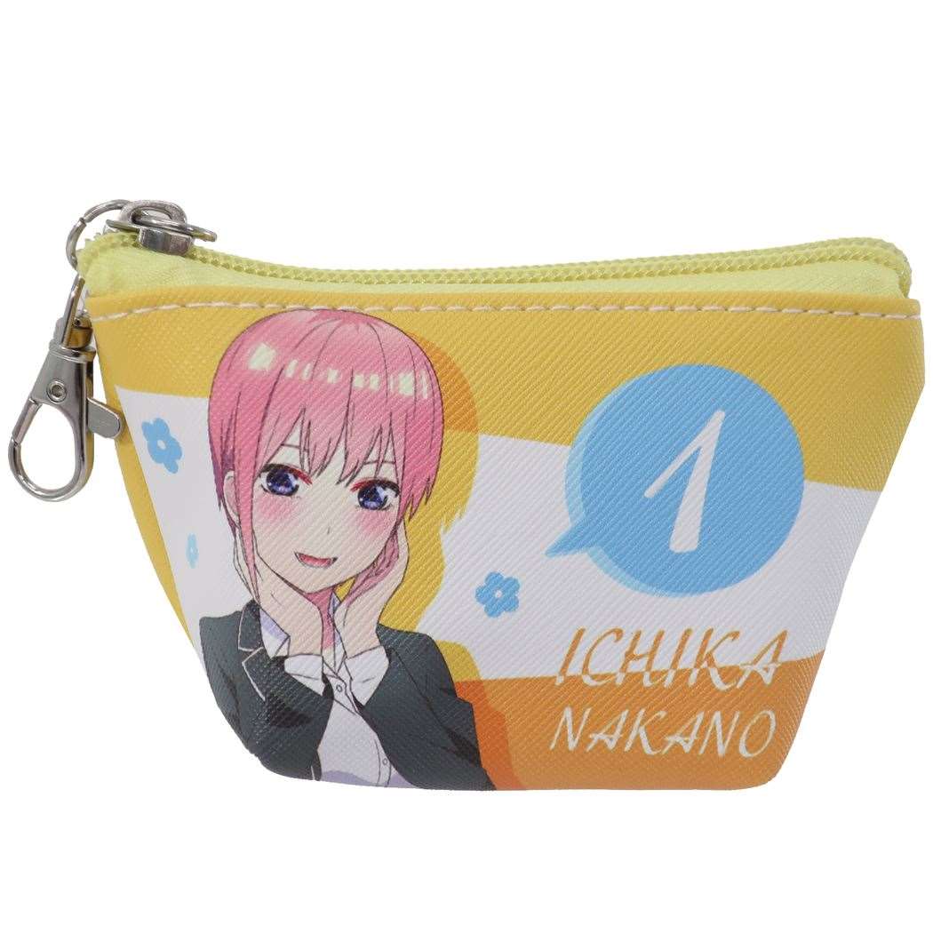 五等分の花嫁 アニメキャラクター ミニ ポーチ ナスカン付き イヤフォンポーチ 中野一花 ハセプロ プレゼント 男の子 女の子 ギフト