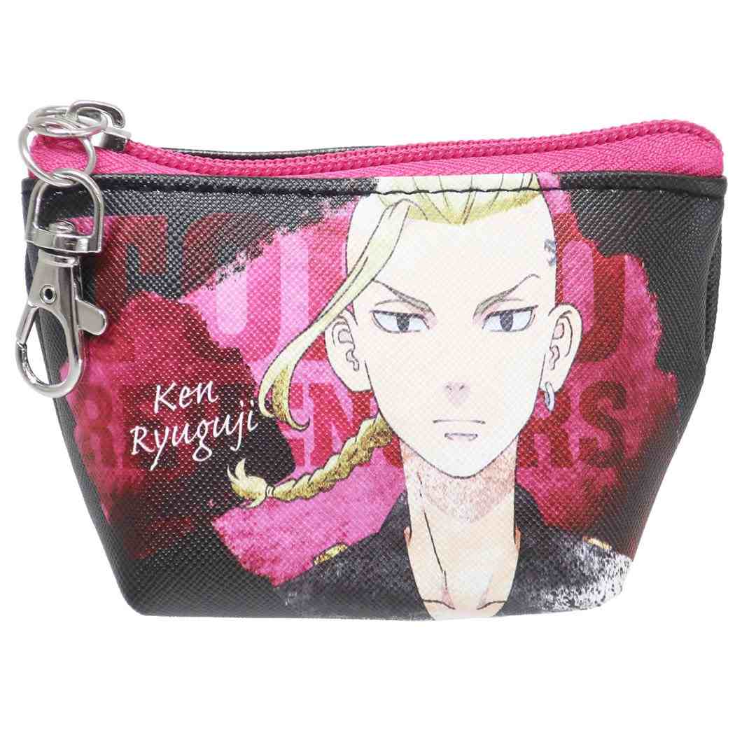 東京リベンジャーズ アニメキャラクター イヤフォンポーチ ナスカン付き ミニポーチ 龍宮寺堅 ドラケン 少年マガジン グッズ プレゼント