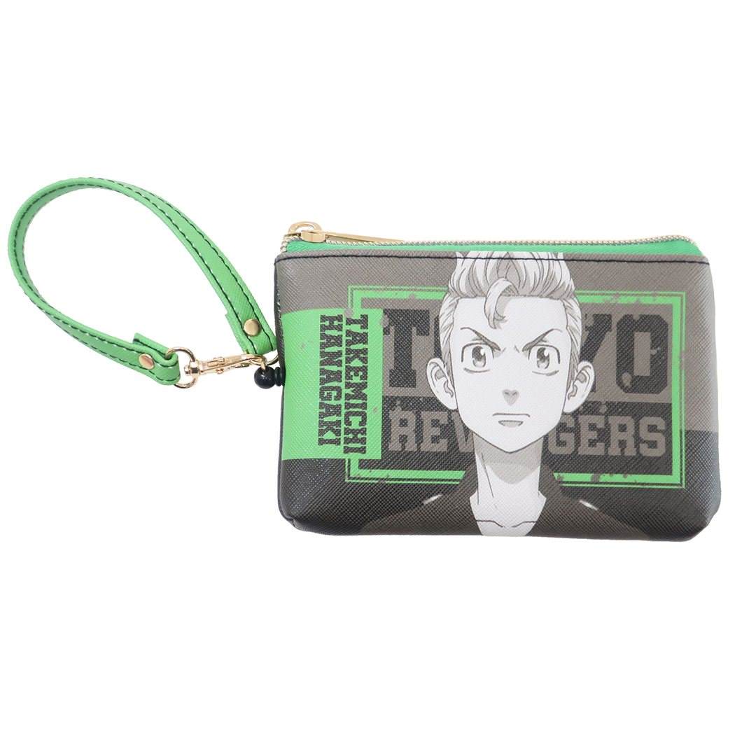 東京リベンジャーズ リール付き マルチ ICカードケース 小銭入れ & 定期入れ 花垣武道 タケミチ 少年マガジン アニメキャラクター グッズクリスマ