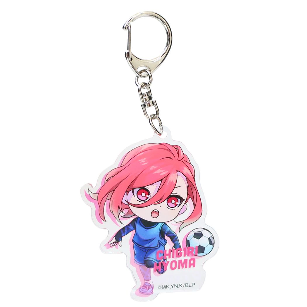 ブルーロック アニメキャラクター キーホルダー ゆるすた アクリルキーホルダー 04 千切 豹馬