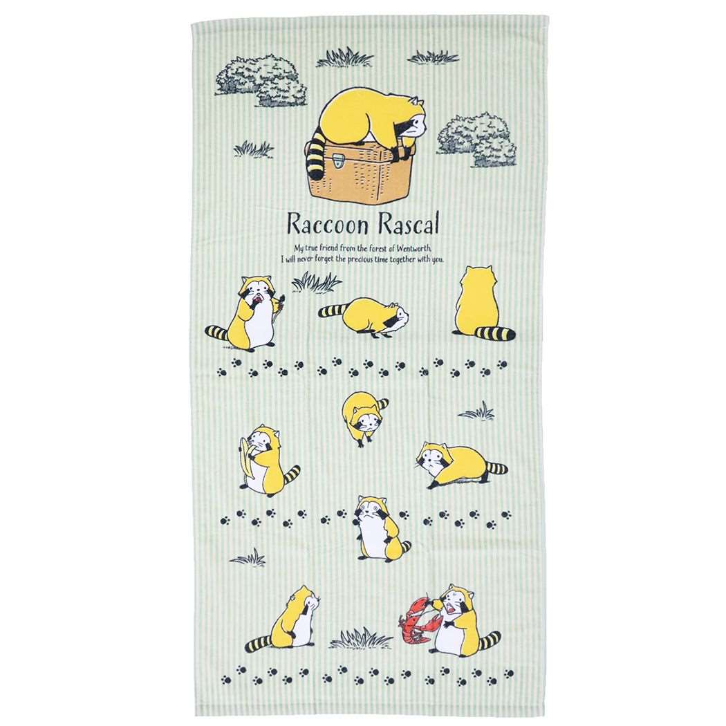 あらいぐまラスカル バスタオル プリントビッグタオル ワールドラスカル 世界名作劇場 林タオル プレゼント 男の子 女の子 ギフト