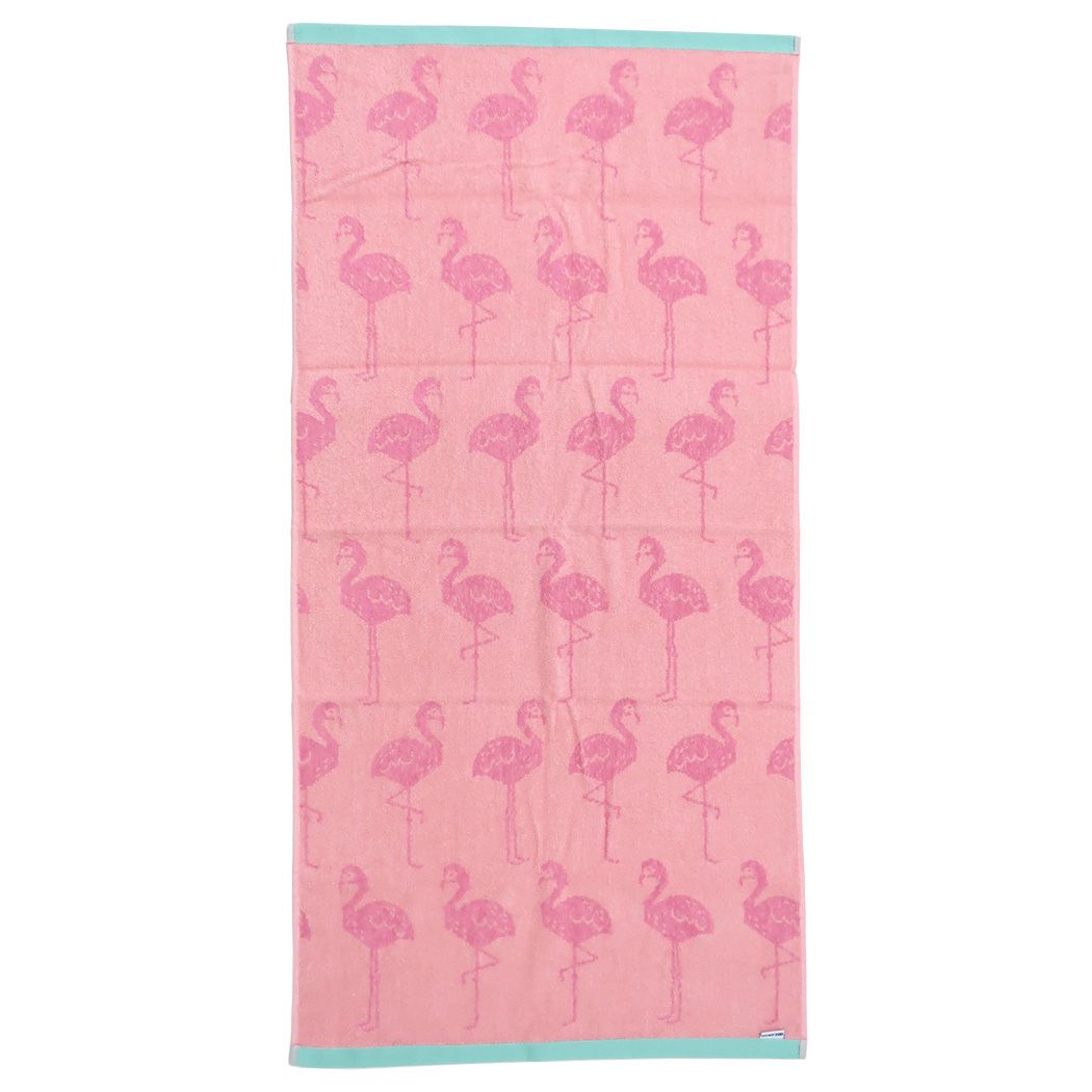 コンパクト バスタオル HI! MY ZOO スポーツタオル ハイ フラミンゴ 林タオル