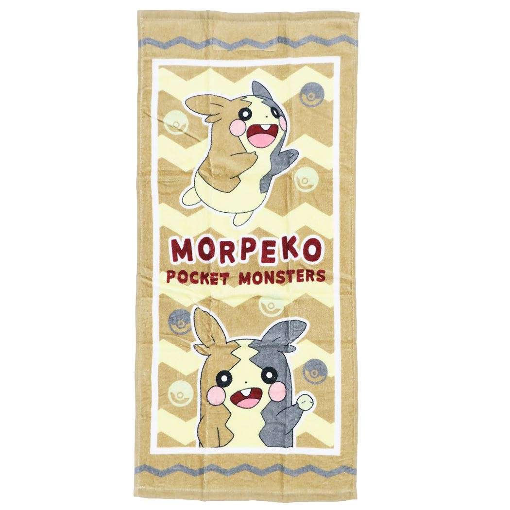 ポケモン フェイスタオル プリント ロング タオル ゲット モルペコ ポケットモンスター 林タオル プレゼント 男の子 女の子 ギフト